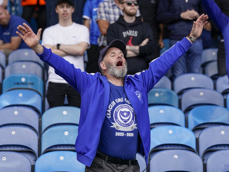 Pompey fans were in full voice on their side's Championship return at Leeds United.