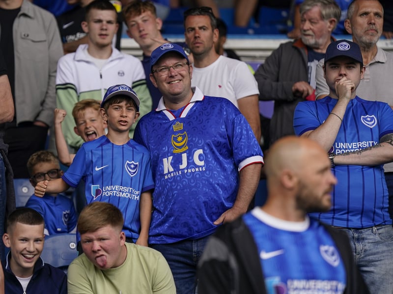 Pompey fans were in full voice on their side's Championship return at Leeds United.