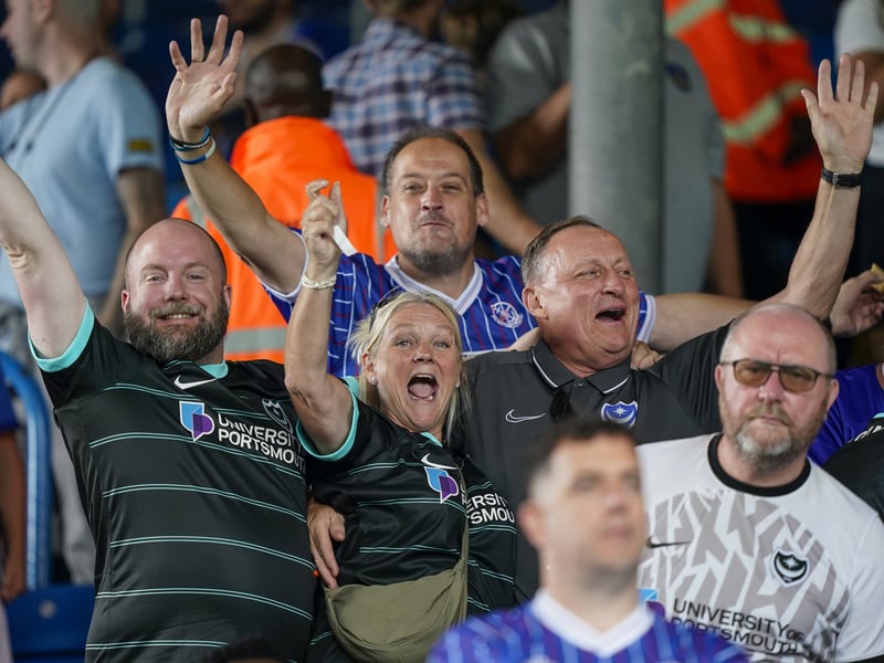 Pompey fans were in full voice on their side's Championship return at Leeds United.