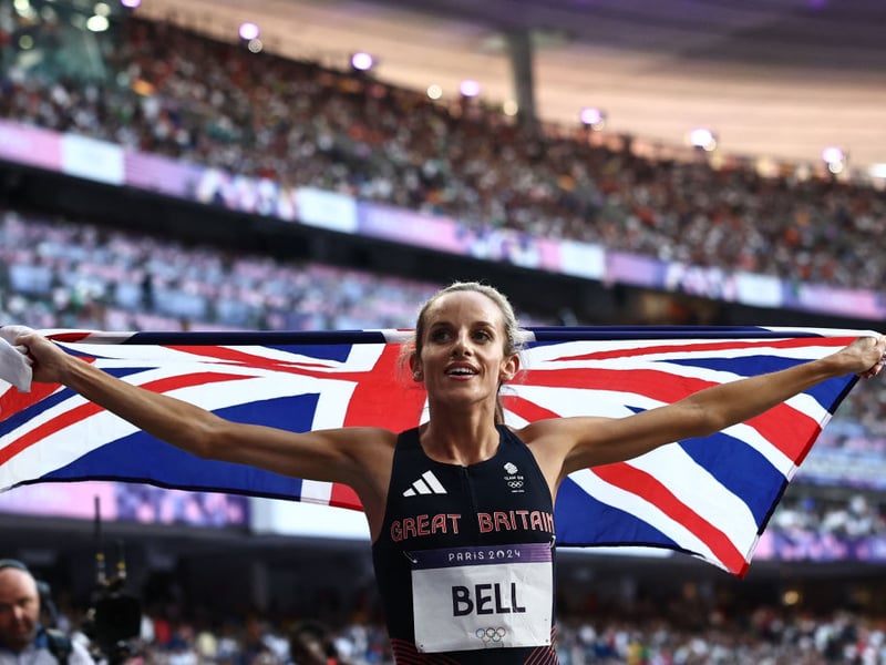 Bell won 1500m Olympic bronze in the Women's 1500m final of the athletics event.