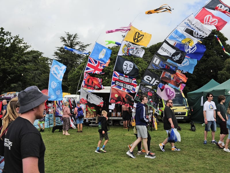 Flying the flags for the VW vehicles. (pic by Steve Riding / National World)