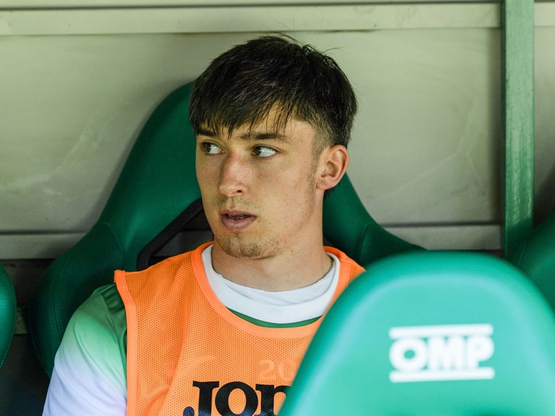 The new signing was given his first taste of action at Easter Road and looked lively.