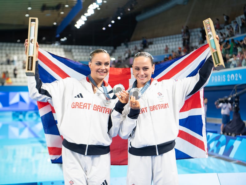 Izzy Thorpe & Kate Shortman were silver medal winners in the Artistic Swimming Duet Free Routine competition.