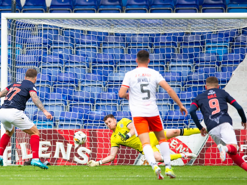 The Dundee United goalkeeper saved a penalty during the 1-1 draw with Ross County, plunging to his right to stop Eamonn Brophy's effort.