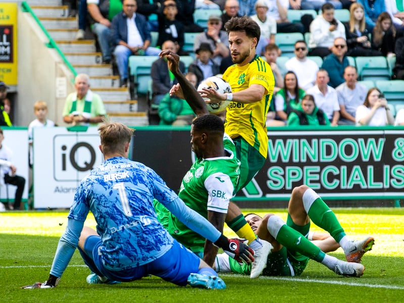 The German has started this season in fine form for Celtic, with his pace and trickery too much for many of Hibs' defenders to handle.