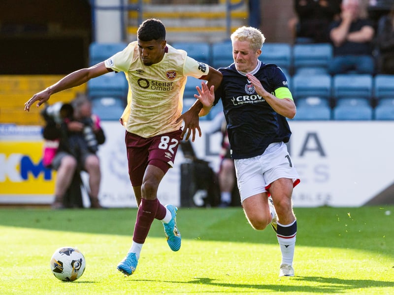 The Dundee skipper - heavily in demand from Hibs - drove his team on in their 3-1 victory over Hearts and scored from the spot.