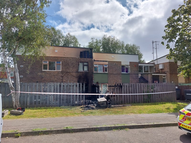 The fire service have notified the police as they believe the fire may have been set on purpose.
