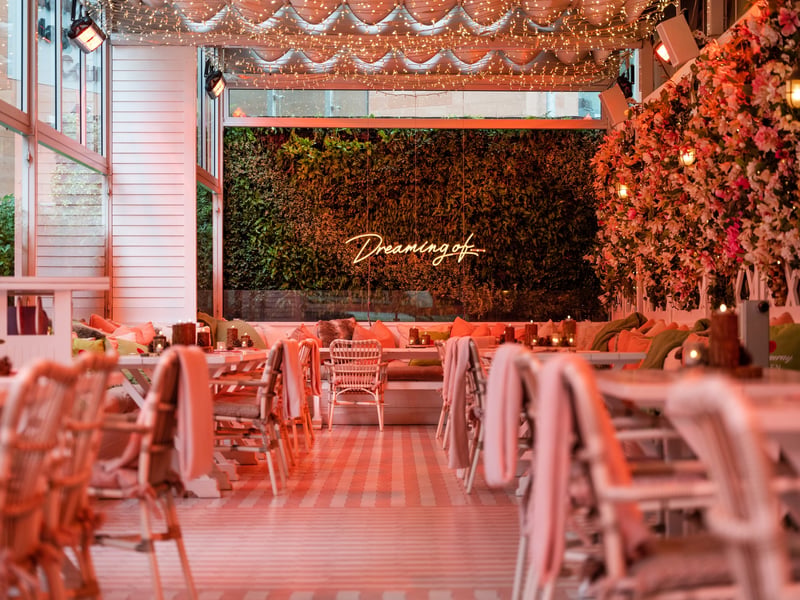 Sunset by Australasia in Manchester is known for its Instagrammable venue, while also serving up a delicious afternoon tea.