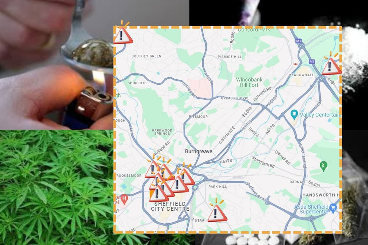Sheffield crime 2024: The 10 streets plagued by reported drug offences in ...