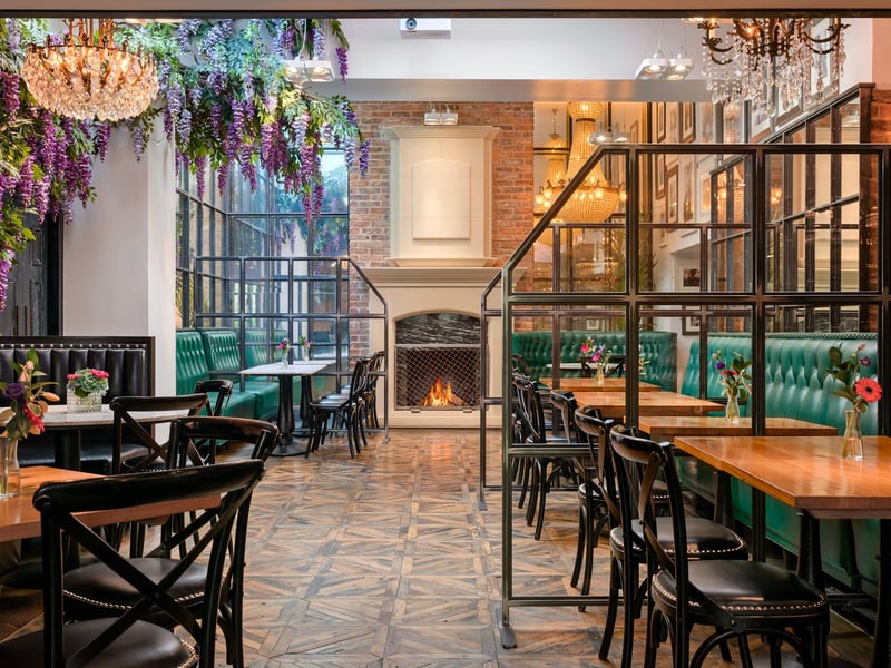 Black Ivy in Edinburgh offers a classic afternoon tea in a beautiful floral decorated space. 
