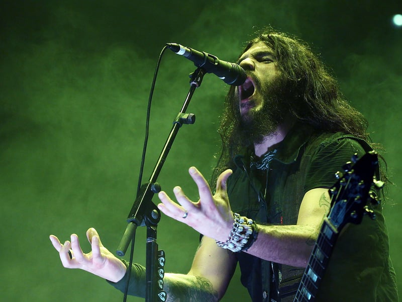Rob Flynn of Machine Head performs on stage during Soundwave 2012 at the Sydney Showground on February 26, 2012 in Sydney, Australia.