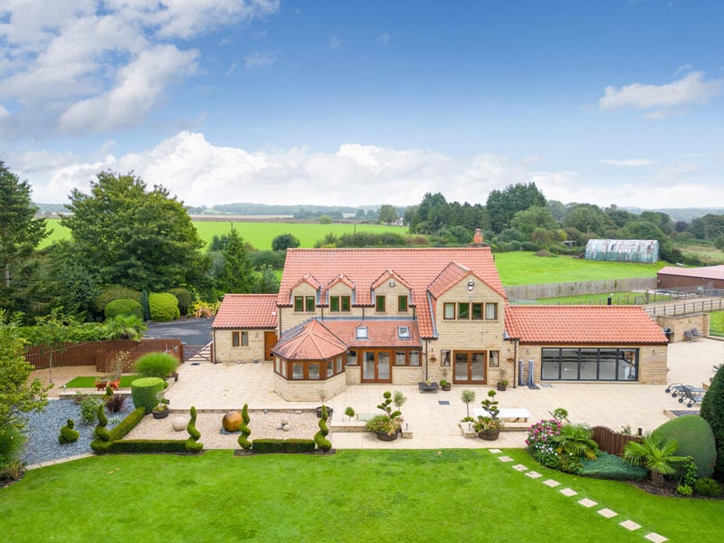 Lowfield Farm sits of 12 acres of land and paddocks and has been listed on the market for £2,500,000.