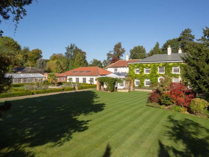 Near Tadcaster is this detached period country home with vast gardens and land, on the market for £2,500,000.