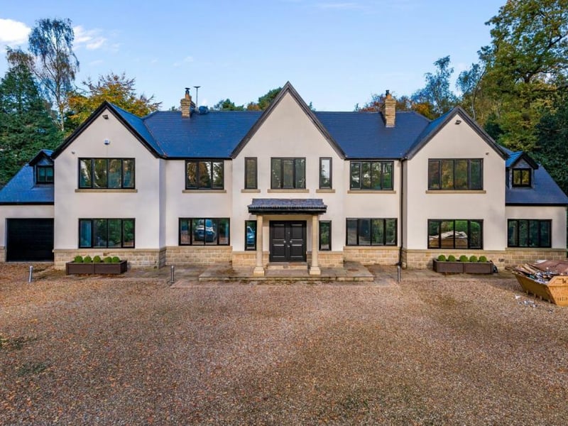 This luxurious seven-bedroom detached home is for sale with estate agent Purplebricks for a whopping £5,000,000.
