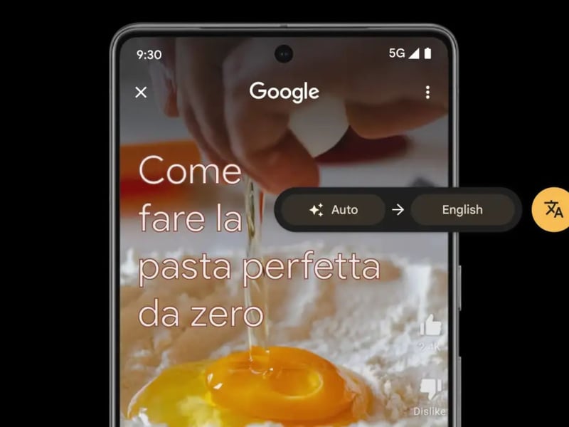 For Android users who are trying to translate something with the new on screen translation feature you can instantly translate an image, video or text, just long press the home button or navigation bar, then tap the translate button. Photo: Android