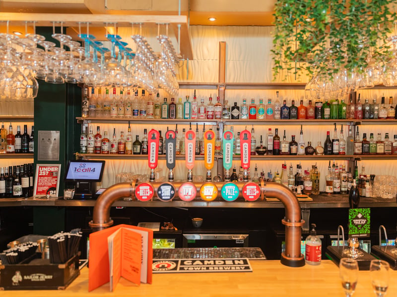 The Wardrobe has a number of drinks on draught from Camden Brewery, who have a close association with the venue.