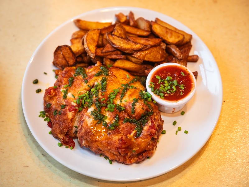 The expansive menu includes sandwiches, burgers and an exciting small plates menu