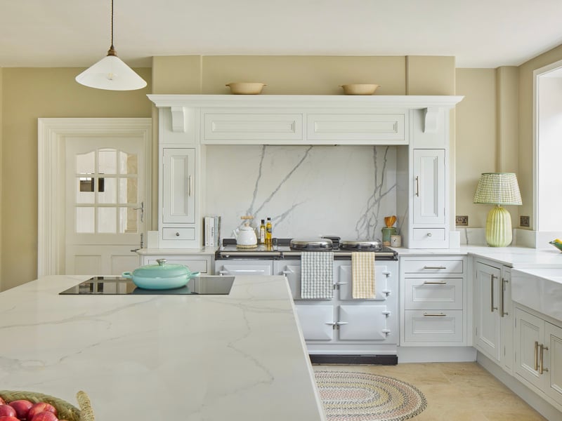 The winner can enjoy preparing meals for family and friends in the beautiful handcrafted kitchen with top of the range fixtures including a Butler sink with Quooker tank, marble topped island with breakfast bar and a five oven Aga cooker.