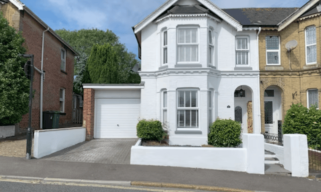 This home comes with four bedrooms, one bathroom and a spacious living area.