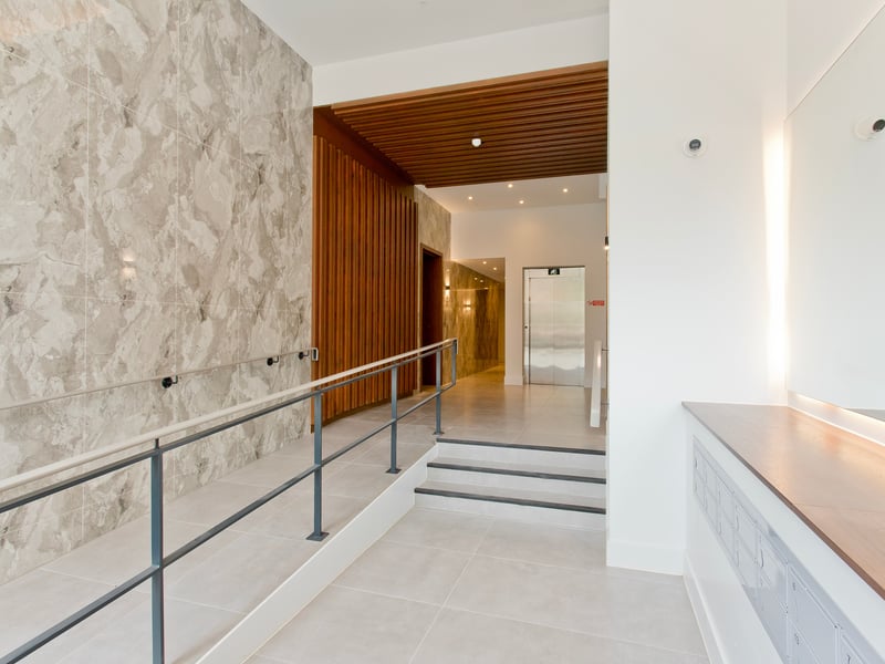 The Dean Village home is served by a lift which can directly access the penthouse.