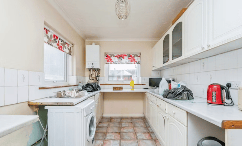 The listing says: "A 2 bedroom terraced house offering superb scope for improvement situated in this residential road in the Stamshaw area of Portsmouth."