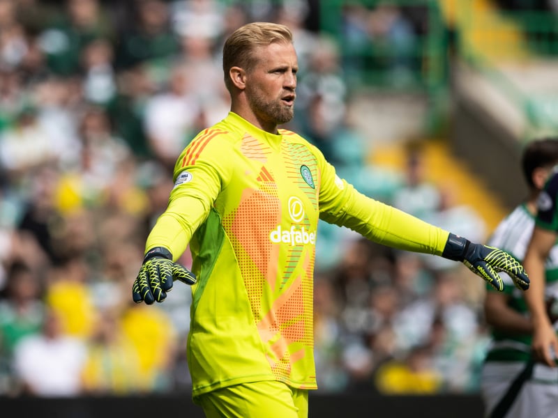 Was helpless at Hibs goal as he conceded his first goal in Celtic colours on an otherwise quiet afternoon. Removing a covering that had blown onto the pitch in the second half was about as tough as it got for the Denmark international.