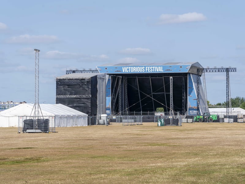 The Victorious site is starting to take shape with less than a week to go. 