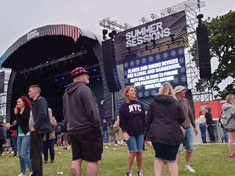 Earlier on Saturday a sparser crowd enjoyed tunes from the likes of Republica and Reverend & The Makers, before the arena filled up into the evening.