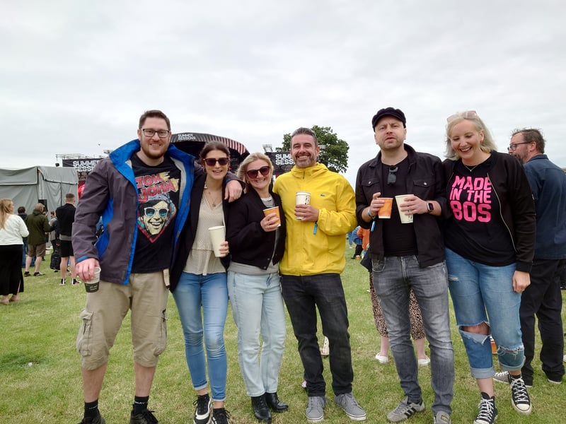 Large groups of friends and couples partied all day at Summer Sessions in Edinburgh, with Scotland's 'summer' failing to dampen spirits at The Royal Highland Showgrounds at Ingliston on Saturday, August 17, 2024.