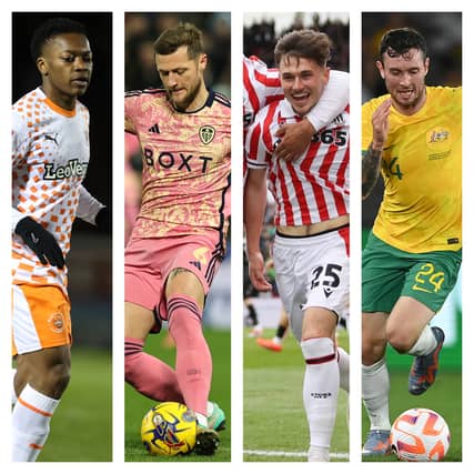 From left to right: Karamoko Dembele, Liam Cooper, Luke Cundle and Aiden O'Neill have all been linked with Pompey this summer.