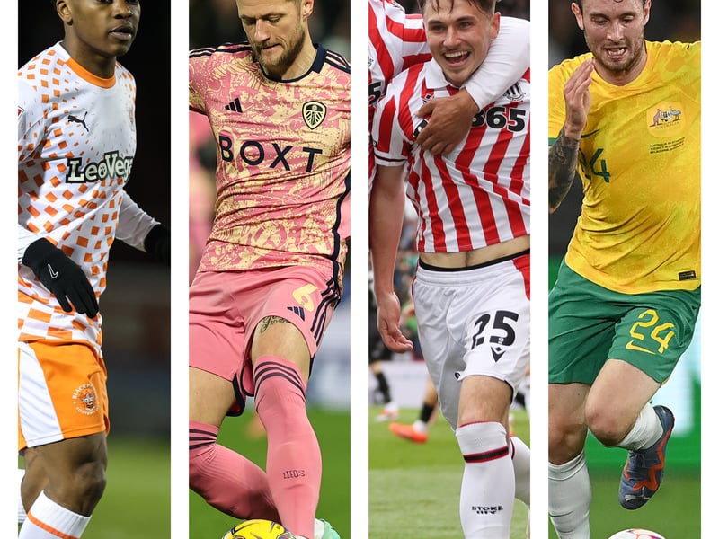 From left to right: Karamoko Dembele, Liam Cooper, Luke Cundle and Aiden O'Neill have all been linked with Pompey this summer.