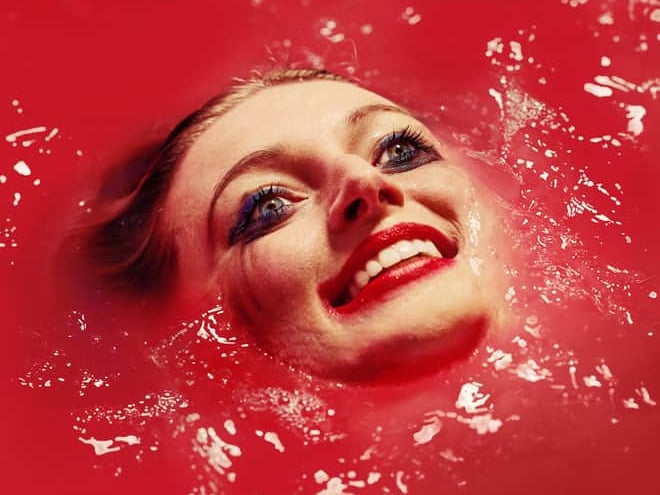 Weather Girl is a “breathtakingly intense but beautifully-paced production” about the oncoming climate apocalypse through the lens of Californian weather girl Stacey, played by Julia McDermott, as her journey veers from comic to horrifying.