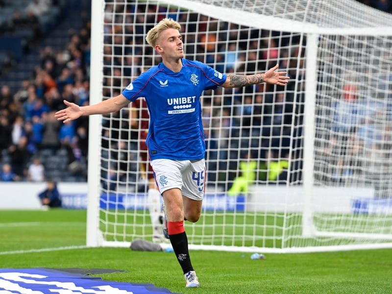 Ross McCausland heads straight to the fans to celebrating his clinching second goal.