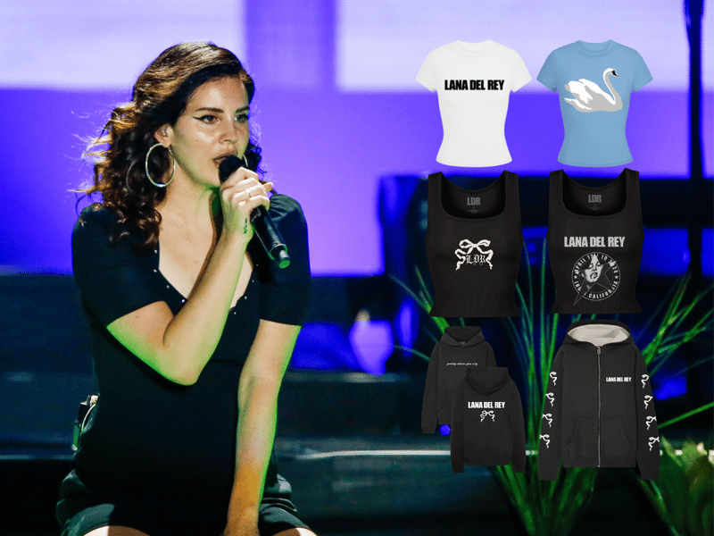 Leave it to Lana Del Rey to have what could be some of the merchnadise highlights at Leeds Festival 2024. A special mention to the "Ramones" style print featuring Del Rey smoking a cigarette - true to form.