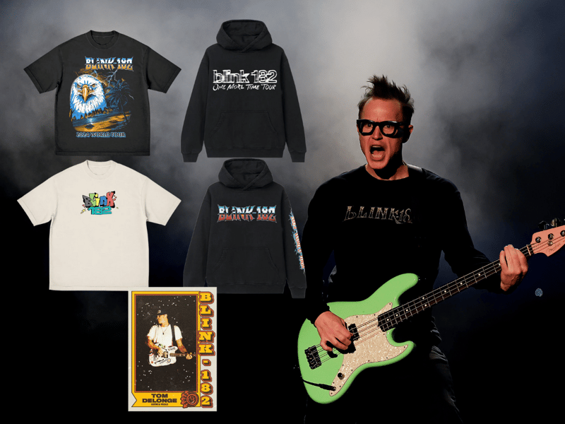 Fans who have seen Blink-182 during their non-festival appearances might already be familiar with some of their merchandise for sale - incuding a set of "Blink-182 Trading Cards" you can use on the campsite to trade with other collectors.