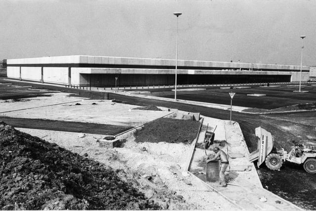 Today it is an Asda store but in 1979 it was nearing completion as the Co-op Hypermarket in Cherry Tree Road, Blackpool