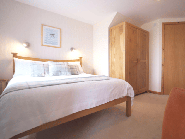 One of six en-suite bedrooms inside The Sands Hotel,. 