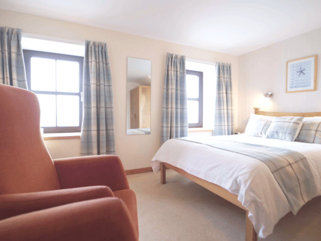 The Sand Hotel's bedrooms are well-proportioned. 