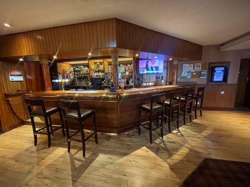 Guest can enjoy a drink at the bar