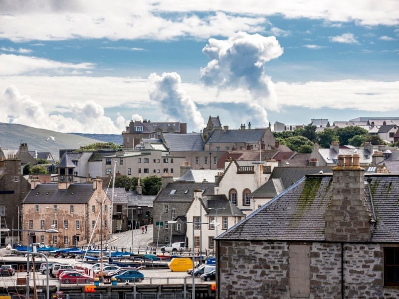 Shetland Islands Council, including the town of Lerwick (pictured) takes fourth spot when it comes to standards of nursery provision. There are 1,301 under-fives in the area, with 5.4 nurseries per 1,000 under-fives rated excellent in at least one category.