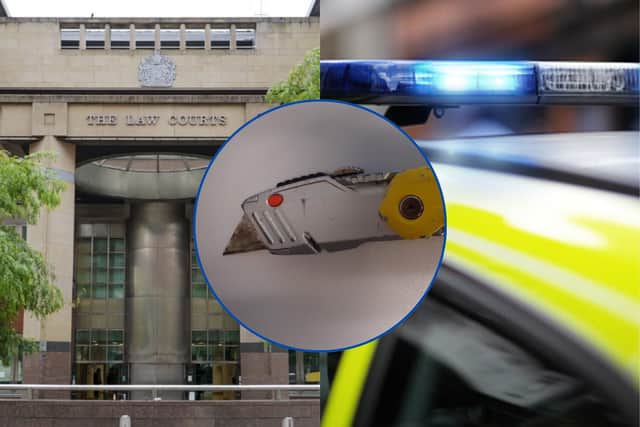 Sheffield Crown Court heard how defendant Azeem Khan carried out the assault offences with the use of a ‘box cutter knife’ after meeting the complainant, a Sheffield woman, online