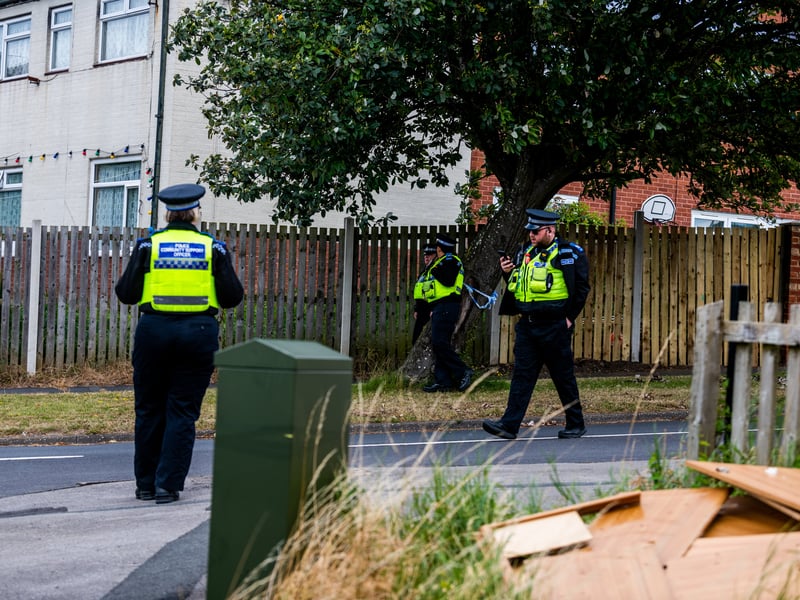 A large police presence remains in place around the Wortley area.