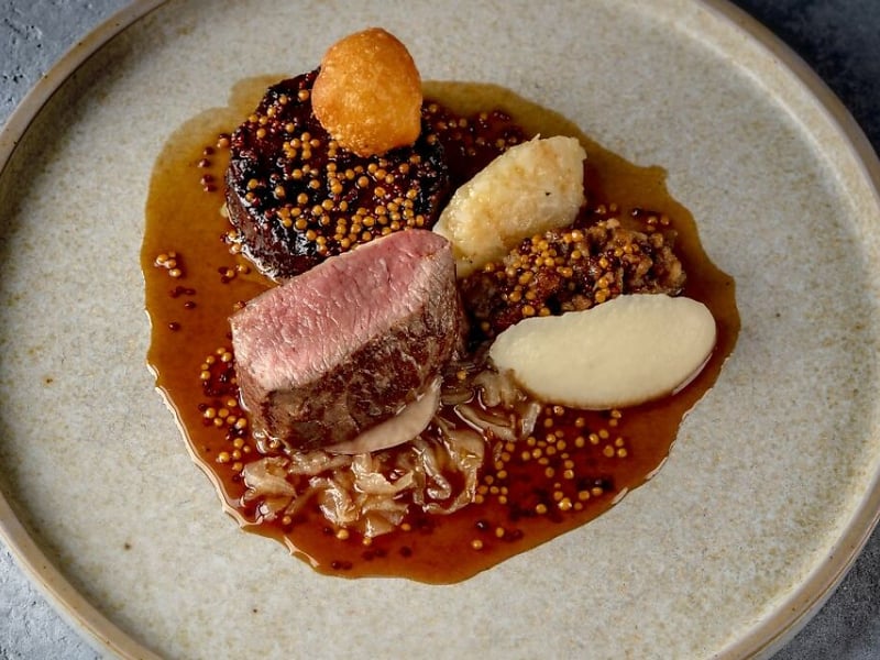 The Three Chimneys is located in the Isle of Skye, Highlands & Islands. The Good Food Guide says: “Davies' cooking is technical and rigorous but never overblown. He keeps his flavours pure so that everything tastes of itself yet retains traces of the satisfying, homely cooking that was Shirley Spear’s hallmark.”