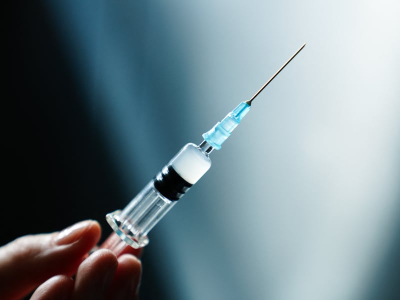 The first hypodermic syringe, the kind used to deliver your annual flu jab, was actually invented by Scottish physicist Alexander Woods in the 19th century. He combined the recently invented hypodermic needle with a plunger and a glass tube, so that the contents could be seen, in 1853 and the rest was history. Photo: Hans Lucas/AFP via Getty Images