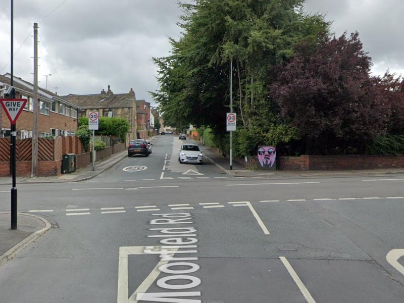 Moorfield Road - Armley Ridge Road to St Ives Mount - Armley.
