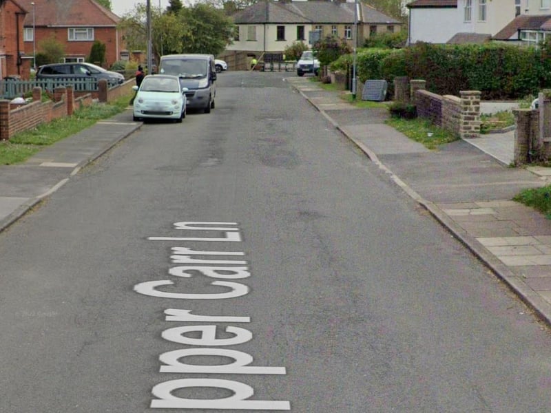 Upper Carr Lane - Woodhall Road to Hollin Park Drive - Calverley and Farsley.