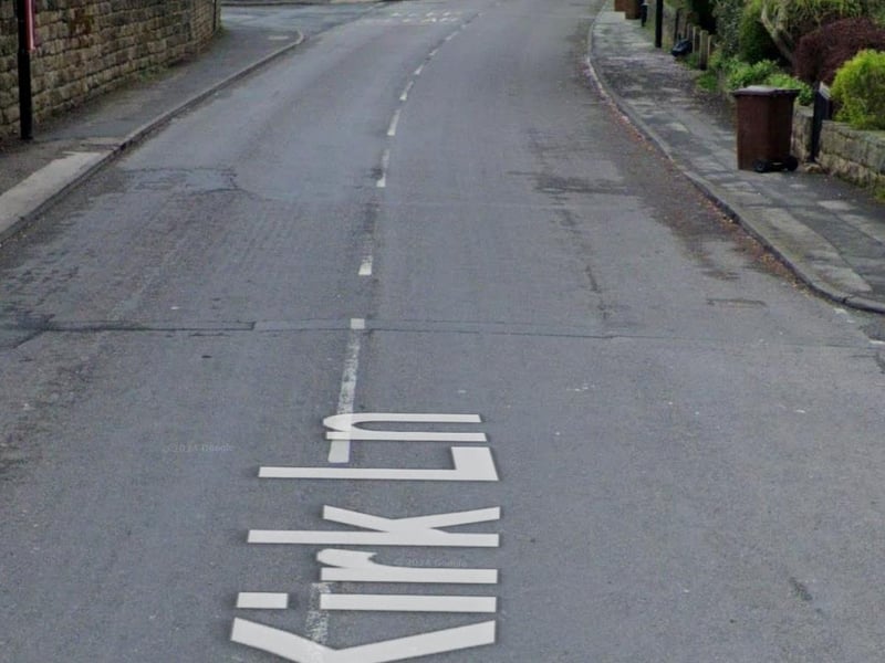 Kirk Lane - A65 New Road to Victoria Place - Guiseley and Rawdon.