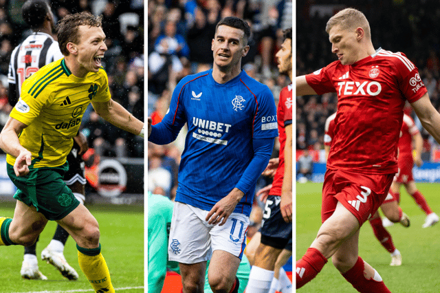 This is the Scottish Premiership team of the weekend. Cr: SNS Group.