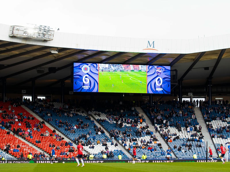 The scoreboard shows Rangers dominance.