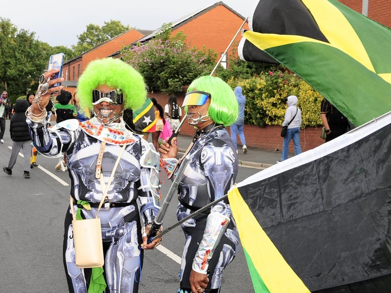 The first colourful event of the Leeds West Indian Carnival took to the streets of Chapeltown this morning.